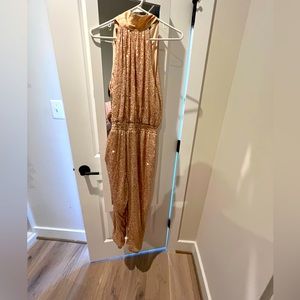 Sequence pants romper.